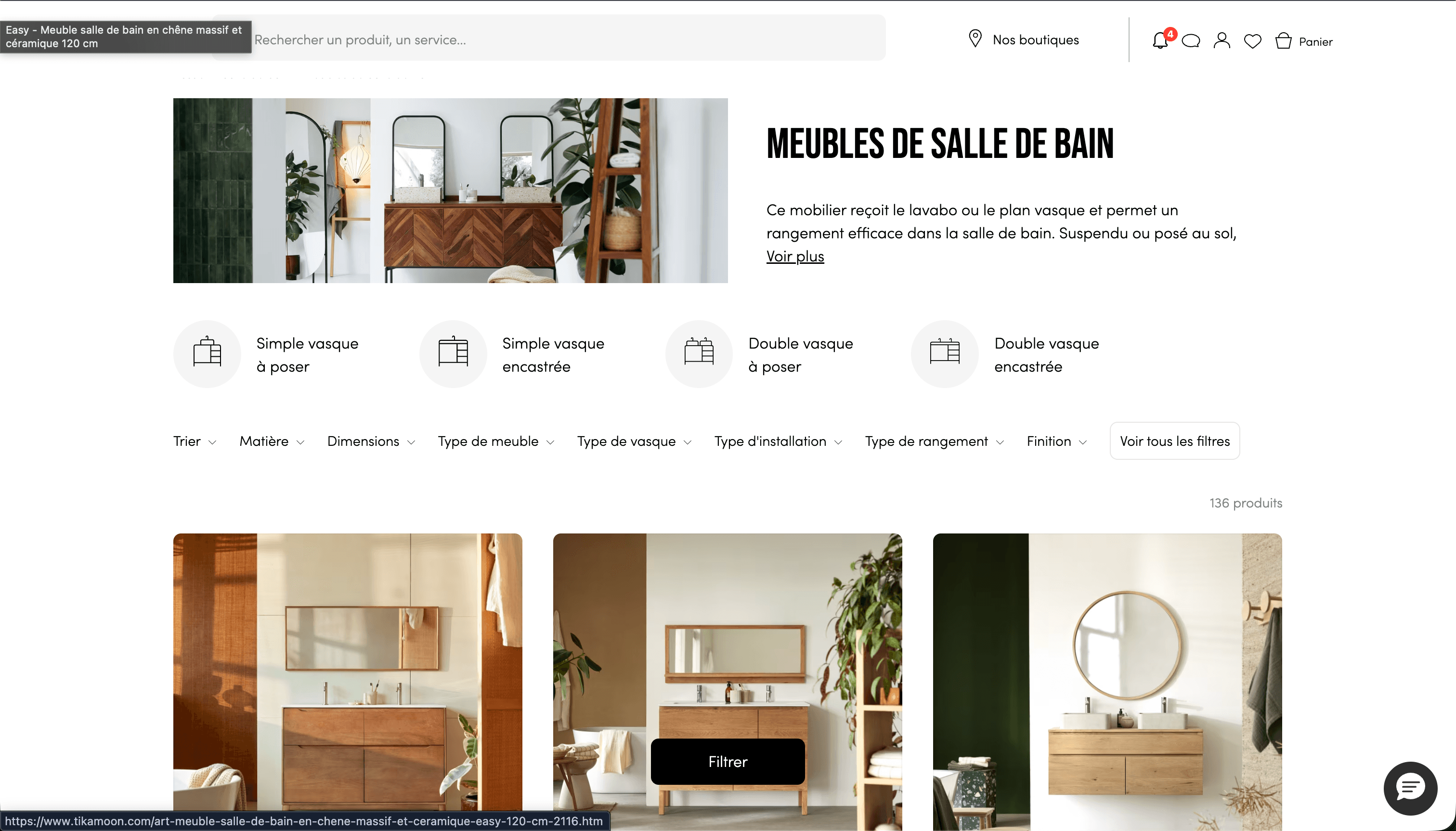 Category page · Salle de bain